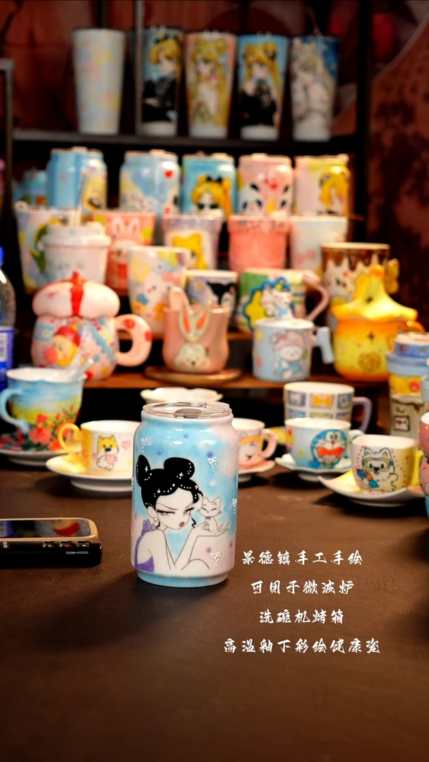 景德镇手工手绘杯杯