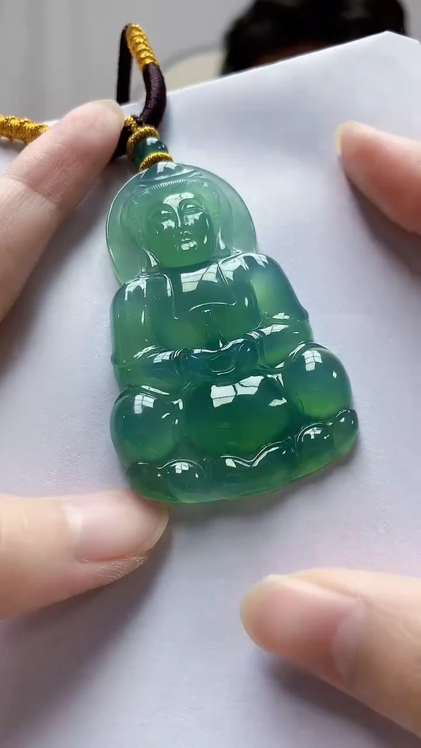 未镶嵌定制翡翠王*涛4688zm-毛货挂件112