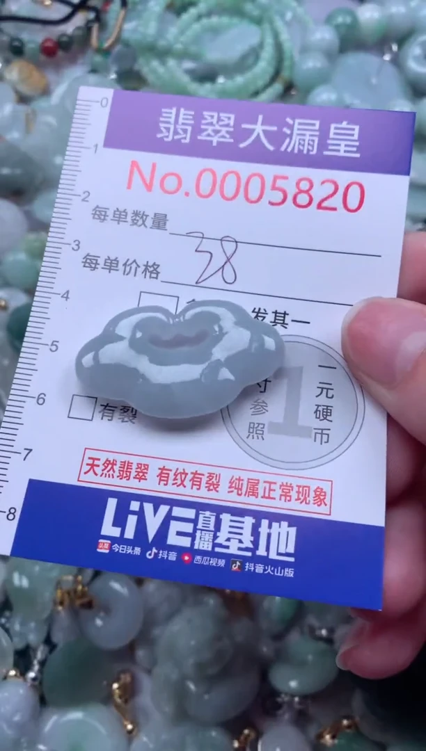 翡翠未镶嵌吊坠(不含链)5820