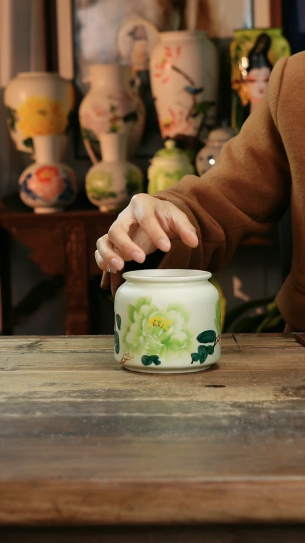 【闪购商品】瓷片景德镇纯手工釉下彩精品花瓶