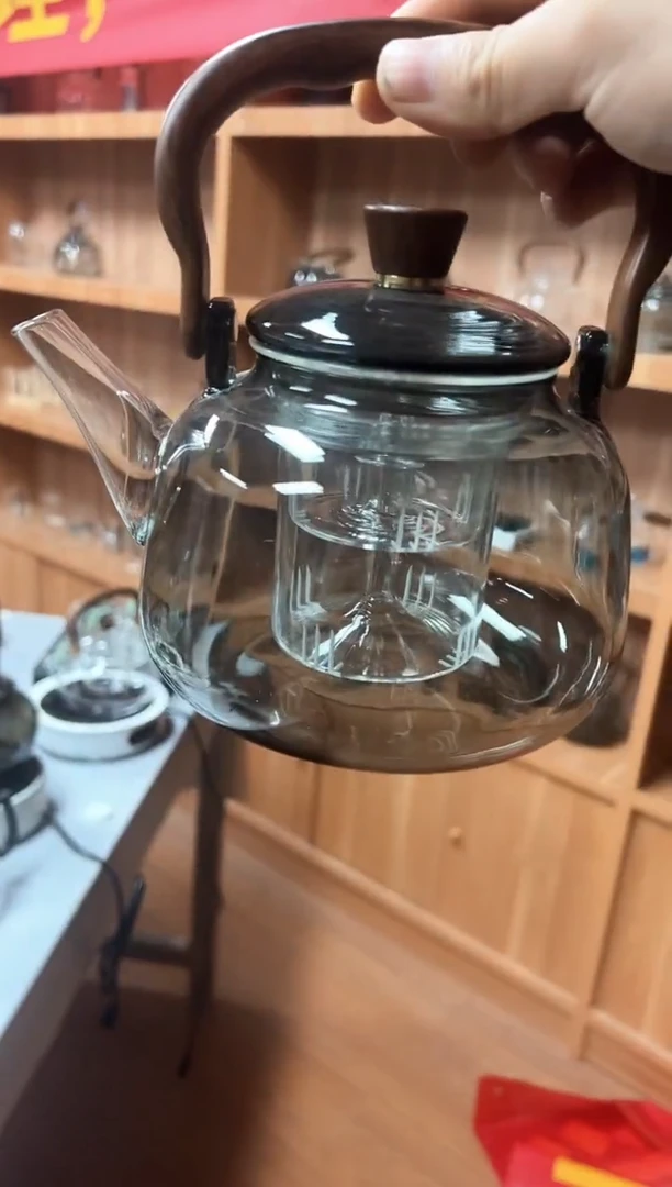高硼硅玻璃泡茶壶二代如意