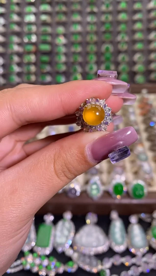 未镶嵌戒指翡翠天然缅甸A货翡翠未镶嵌 粉丝福利