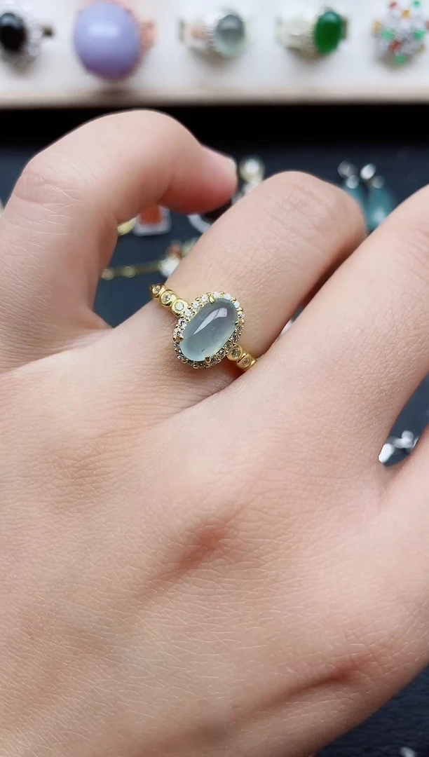 【闪购商品】翡翠戒指银S925镶嵌11111