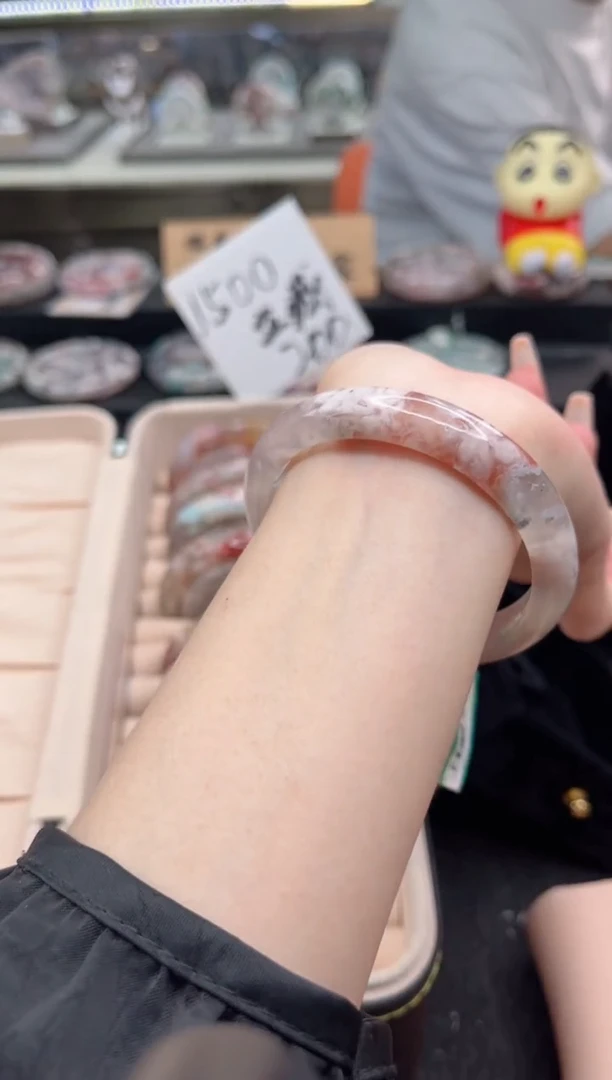 石英质玉手镯未镶嵌尘*丷圈口（赠品镯心）