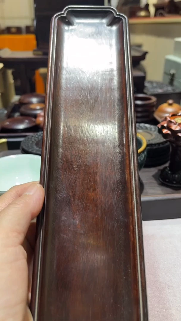 木狐**涂精品木雕盘精工细作