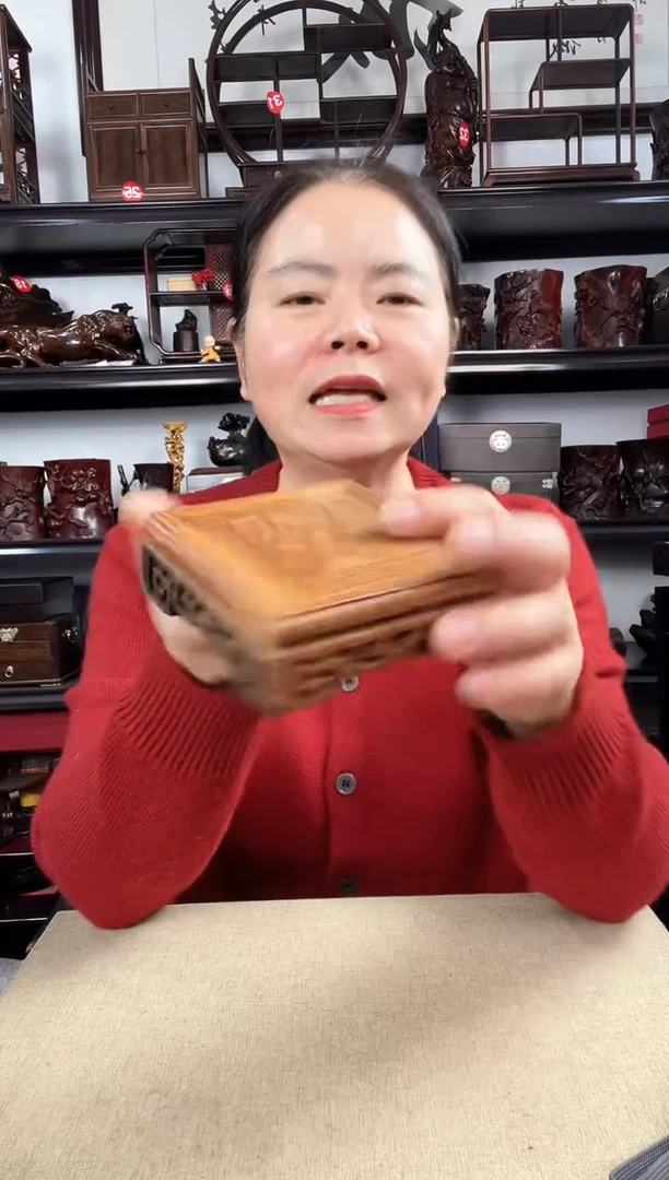 木花梨正方老李红木工艺品