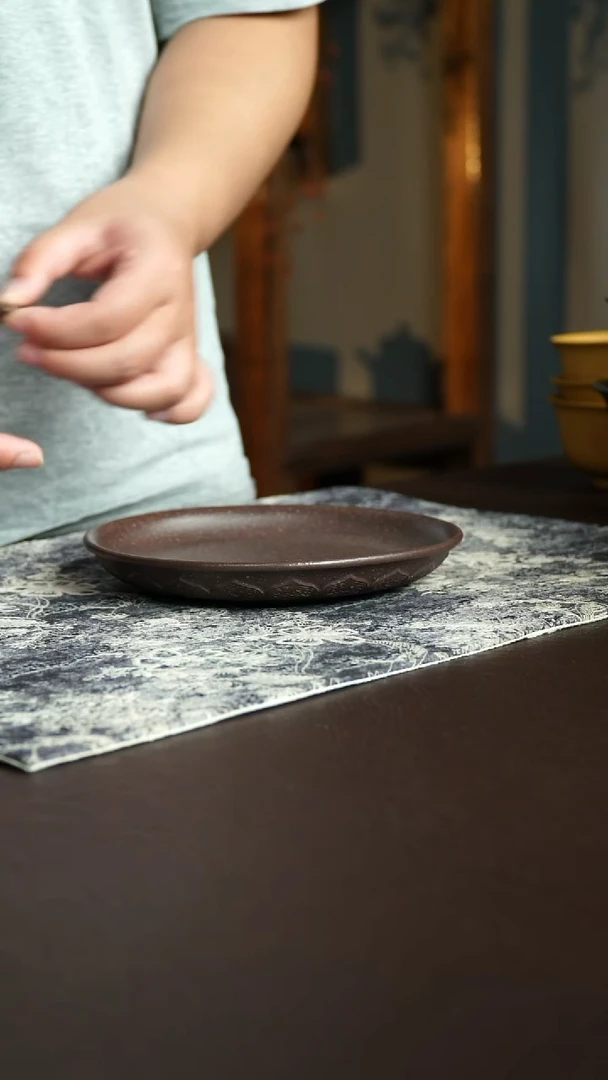 茶杯紫砂19号宜兴紫砂原矿作品壶承