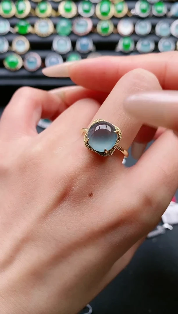 【闪购商品】翡翠戒指银S925镶嵌111111