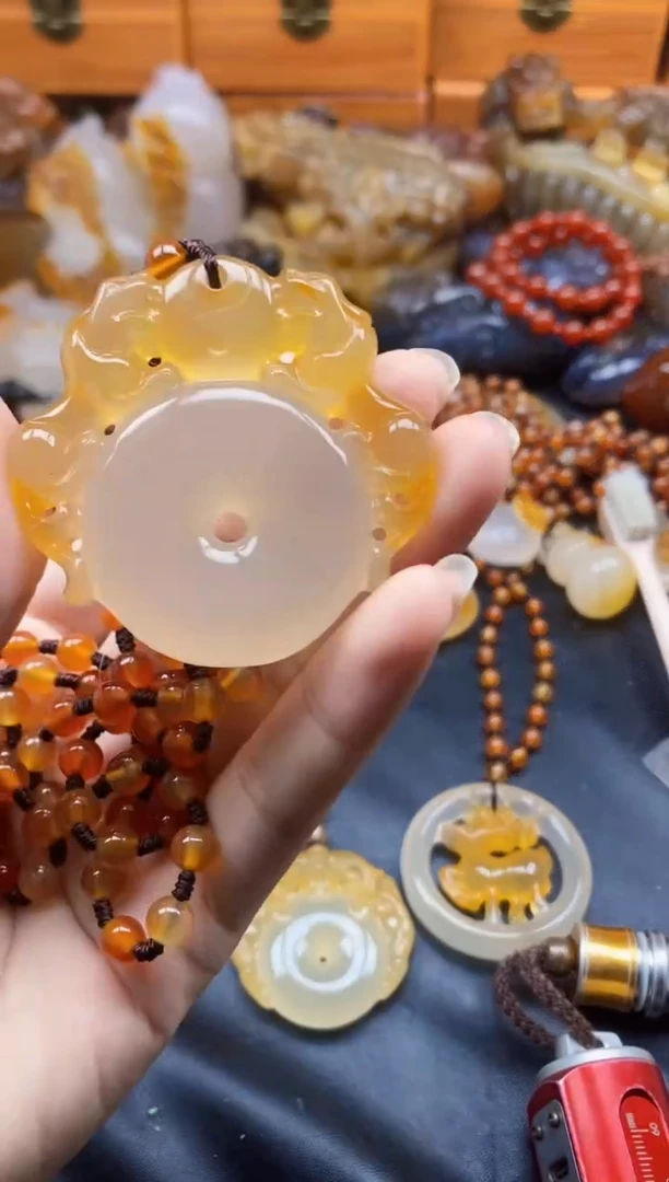 未镶嵌1玛瑙/玉髓福*爷ll