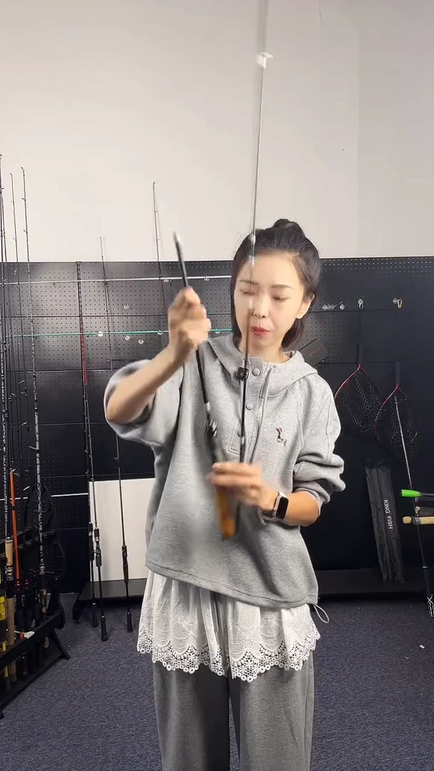 1.8m以下碳素（瑕疵杆没有售后 介意勿拍）多插节150变180直柄