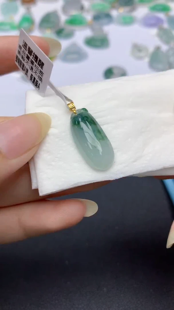 颈饰未镶嵌翡翠天然缅甸a货翡翠百元以上9元证书费自理