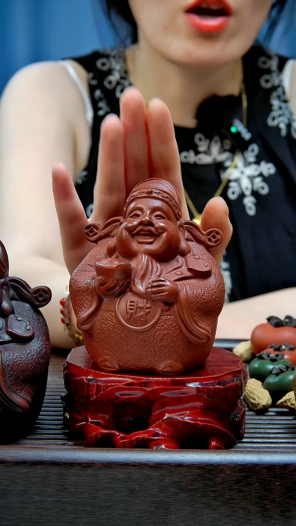 紫砂原矿紫砂茶宠财神