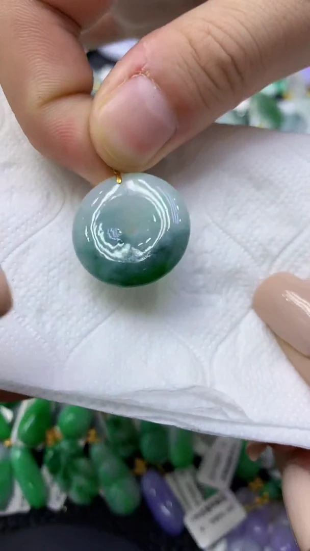 颈饰未镶嵌翡翠天然缅甸翡翠A货