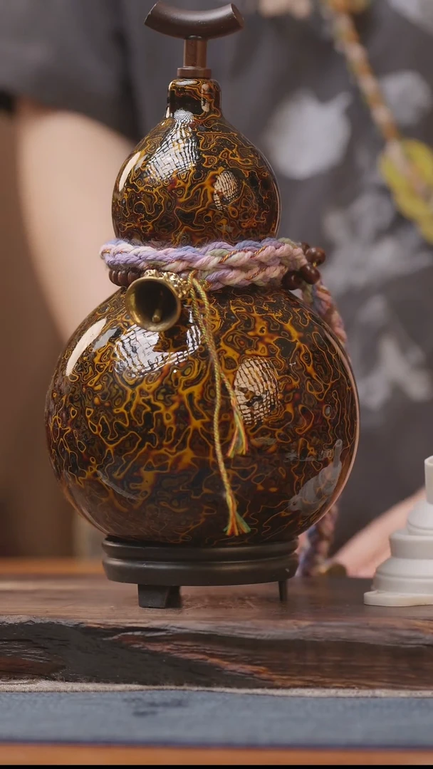 1597号精品大漆葫芦防腐防渗装水茶酒
