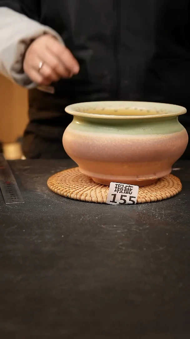 【闪购商品】瓷片155泥泥手工花盆