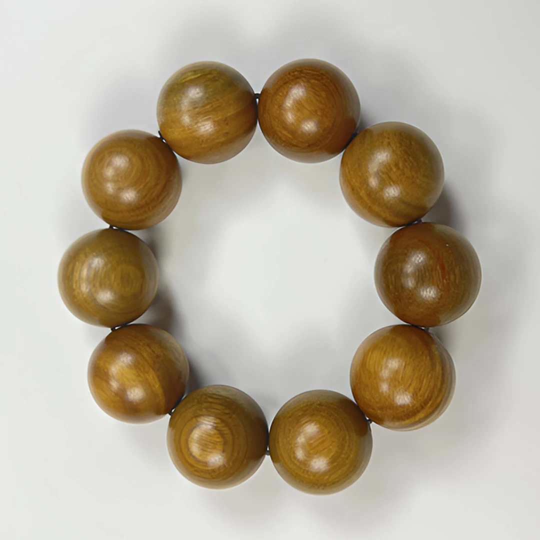 绿檀2.5圆珠手串1801