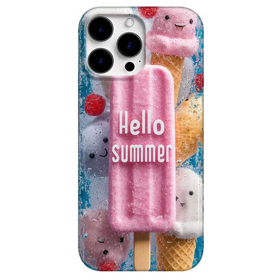 夏日冰淇淋手机壳适用苹果14/华为/荣耀/OPPO/vivo/小米/红米ins