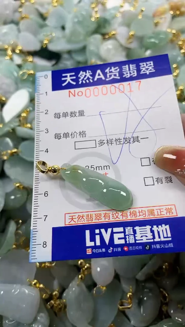 颈饰未镶嵌翡翠天然A货翡翠
