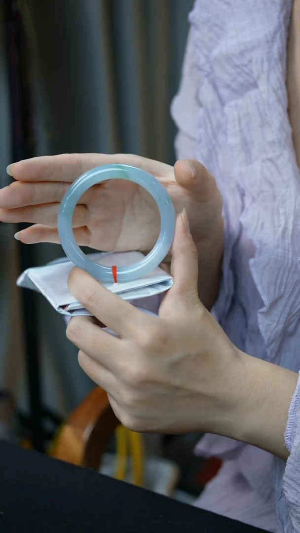 未镶嵌手镯翡翠9号-55.4圆条/MY/3