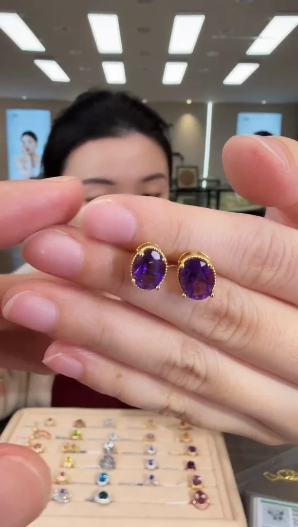 银S925镶嵌耳饰水晶09