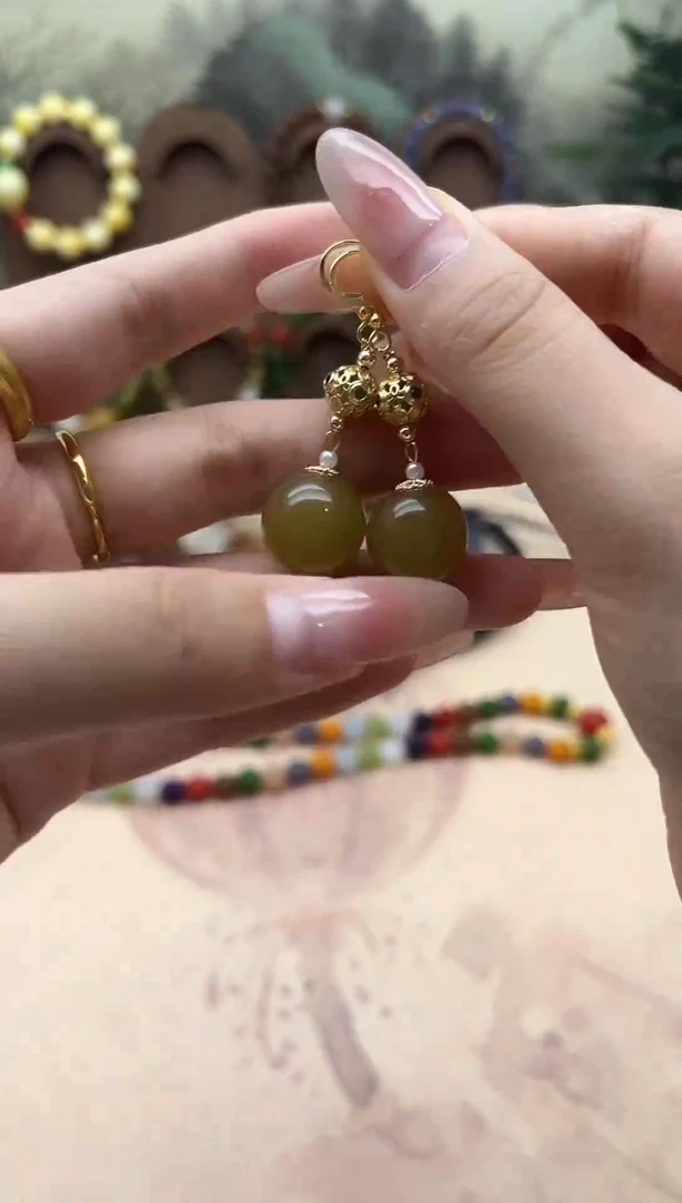 未镶嵌和田玉耳饰163