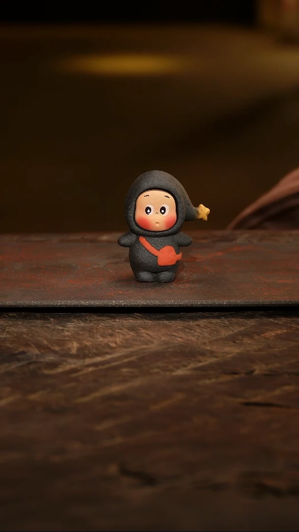 紫砂茶叶罐黑星星人