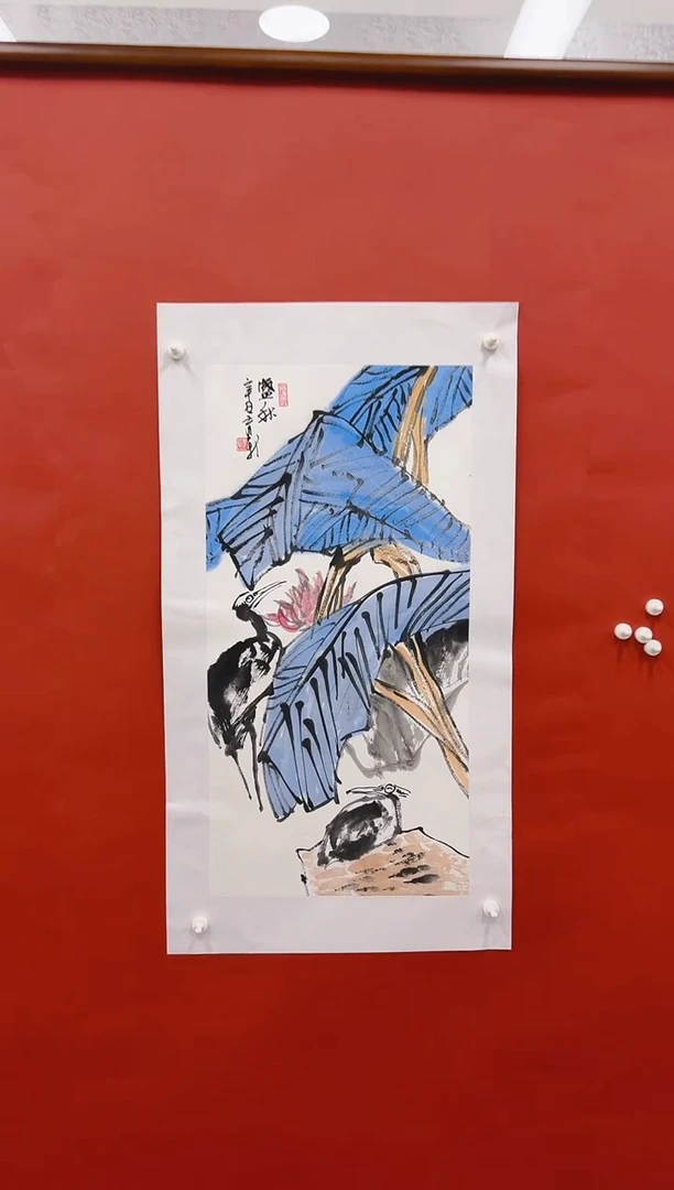 国画李育新国画纯手绘