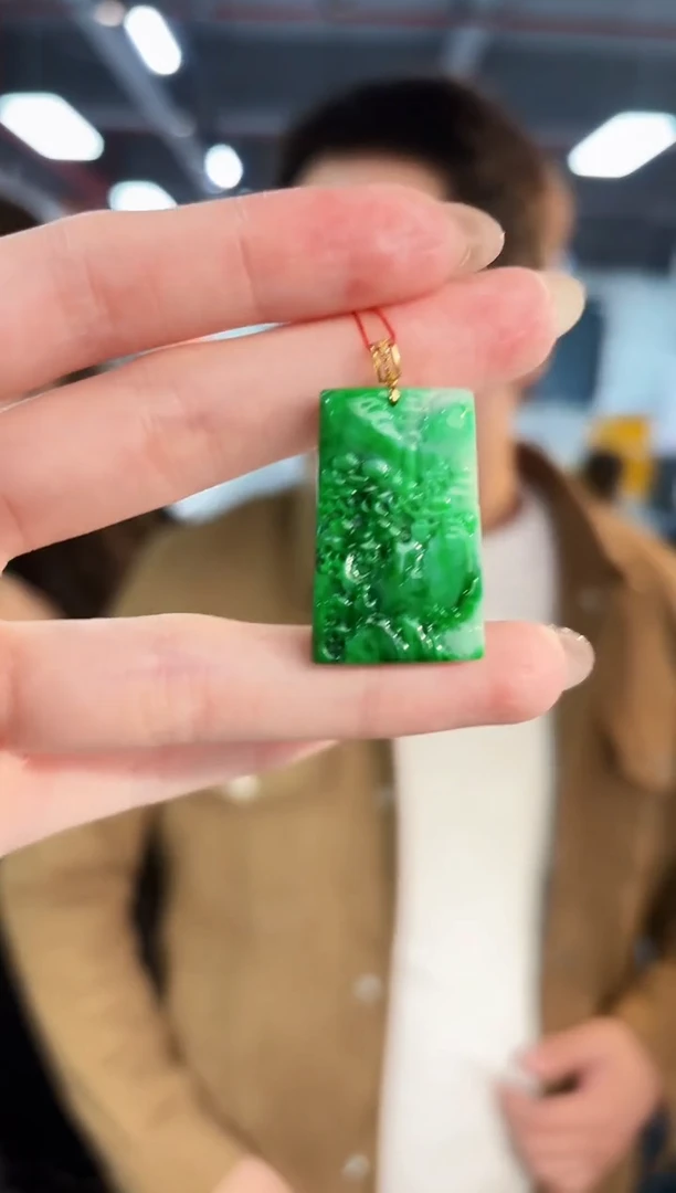 【闪购商品】翡翠颈饰18K金镶嵌缅料A货/支持复检/一件