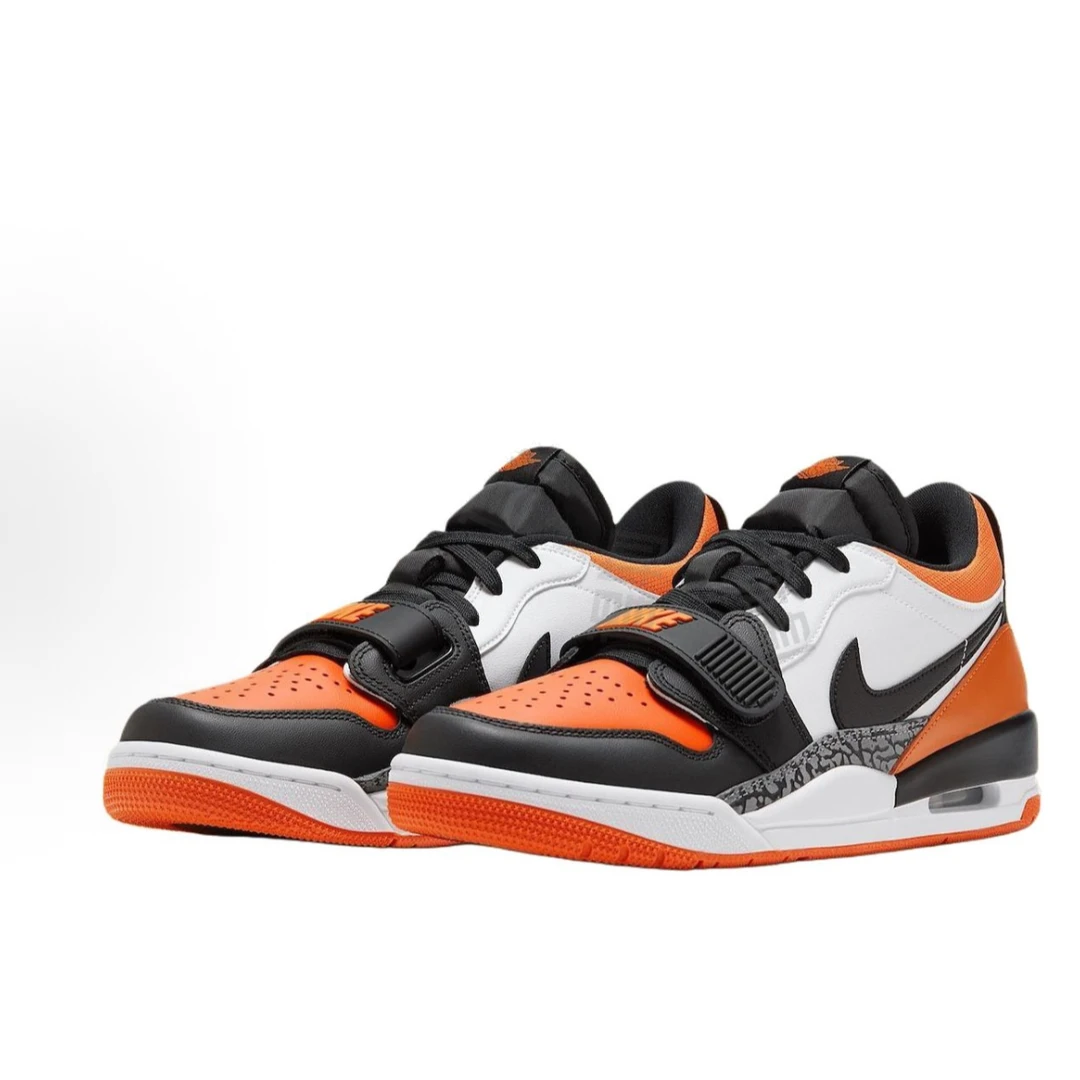 NIKE耐克男款AJ312黑白橙低帮休闲鞋CD7069-118