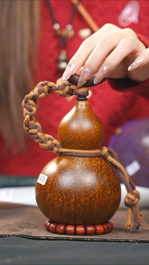 【闪购商品】WA255大漆酒葫芦不包手串及旋转底座