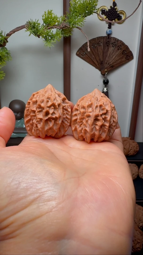 把件文玩核桃曹大龙货头 肚37