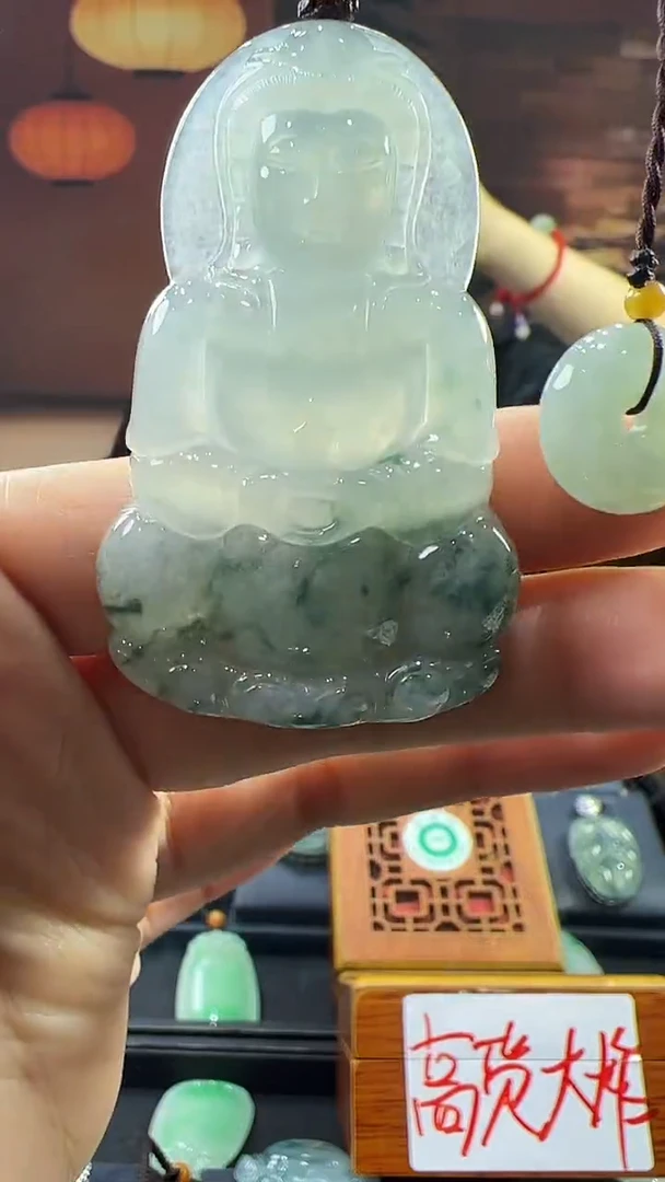 未镶嵌挂件翡翠观音