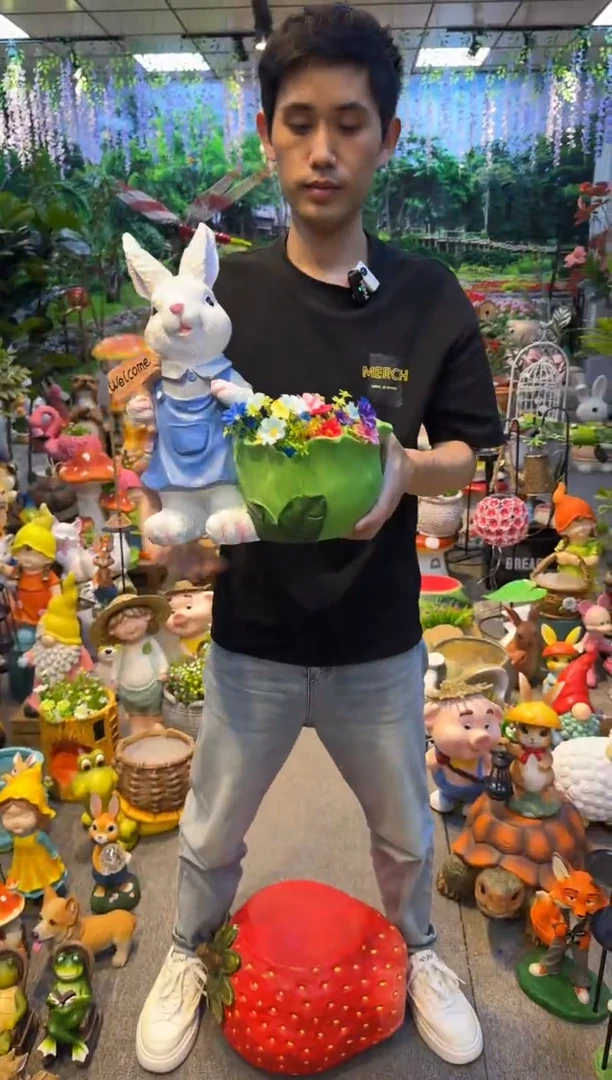 无花朵花园庭院摆件&00&