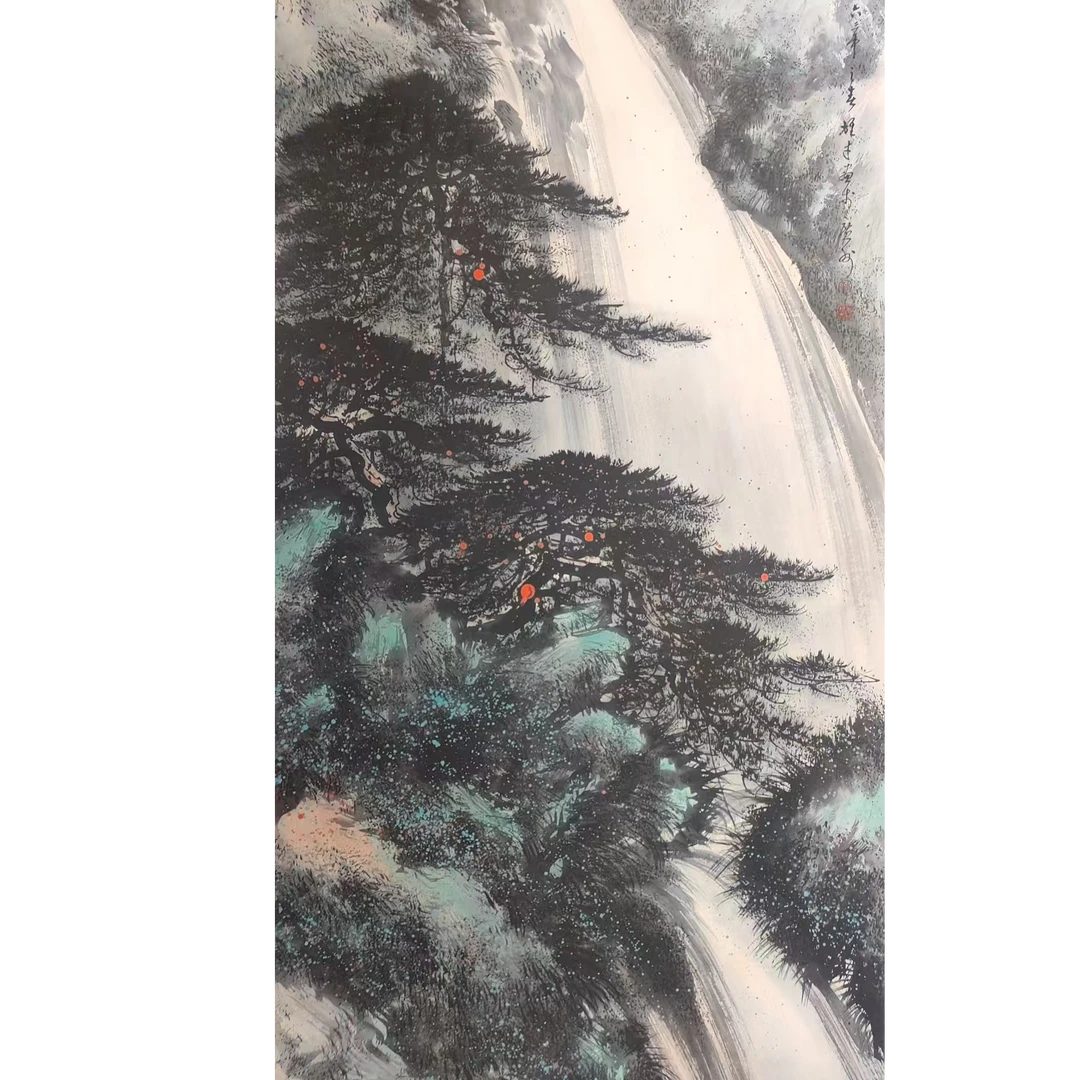 黎雄才款山水立轴138/67
