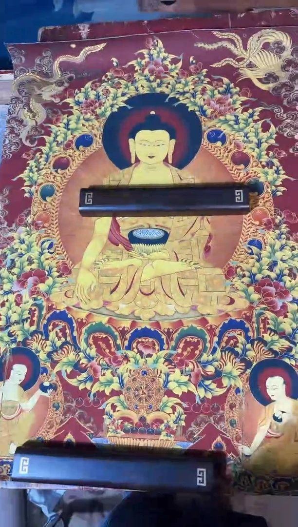 卷轴画龙妹的唐卡tk16