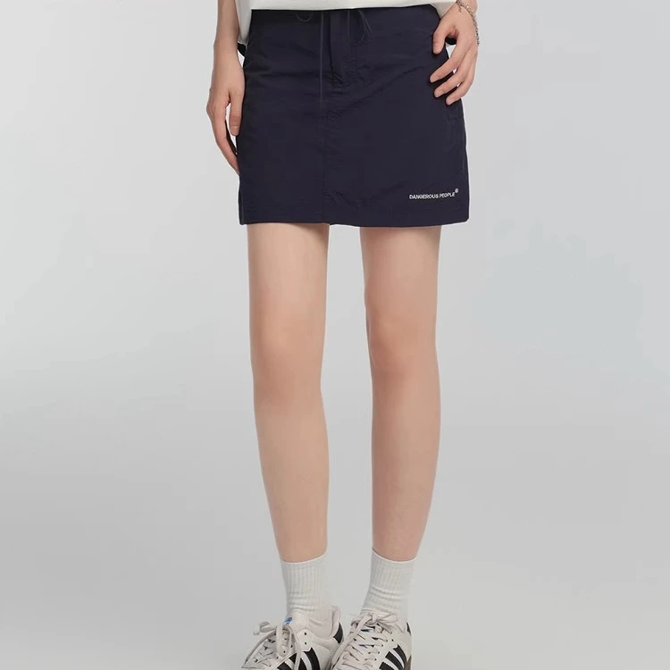 Dangerouspeople薛之谦dsp休闲短裙夏季美式复古显瘦百搭半身裙女