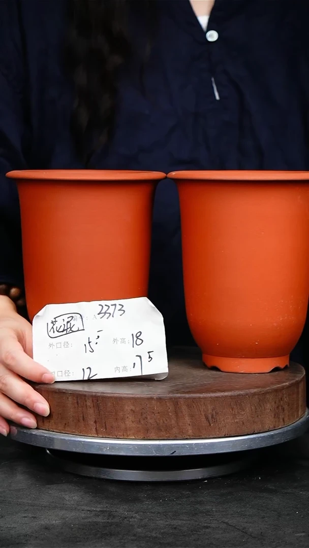 紫砂花盆3373花泥瑕疵紫砂花盆