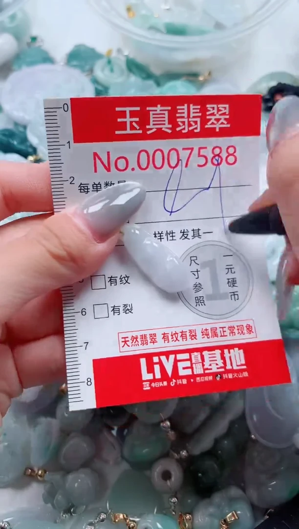 吊坠(不含链)未镶嵌翡翠7588