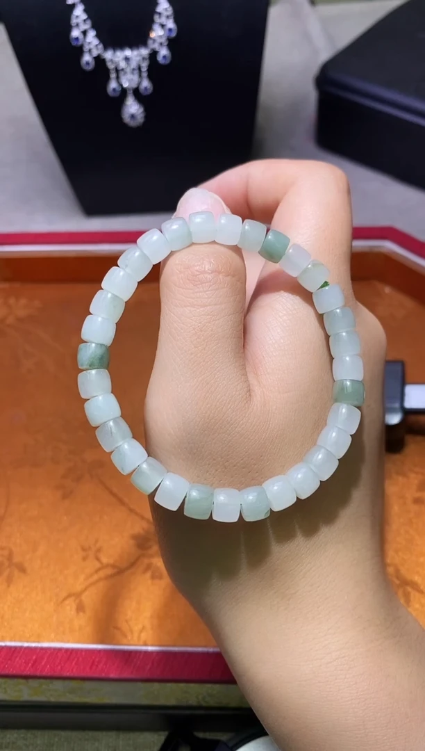 未镶嵌蛇纹石玉手链多样性发一件458