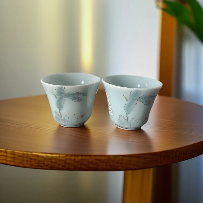 040124羊脂玉品茗杯2只