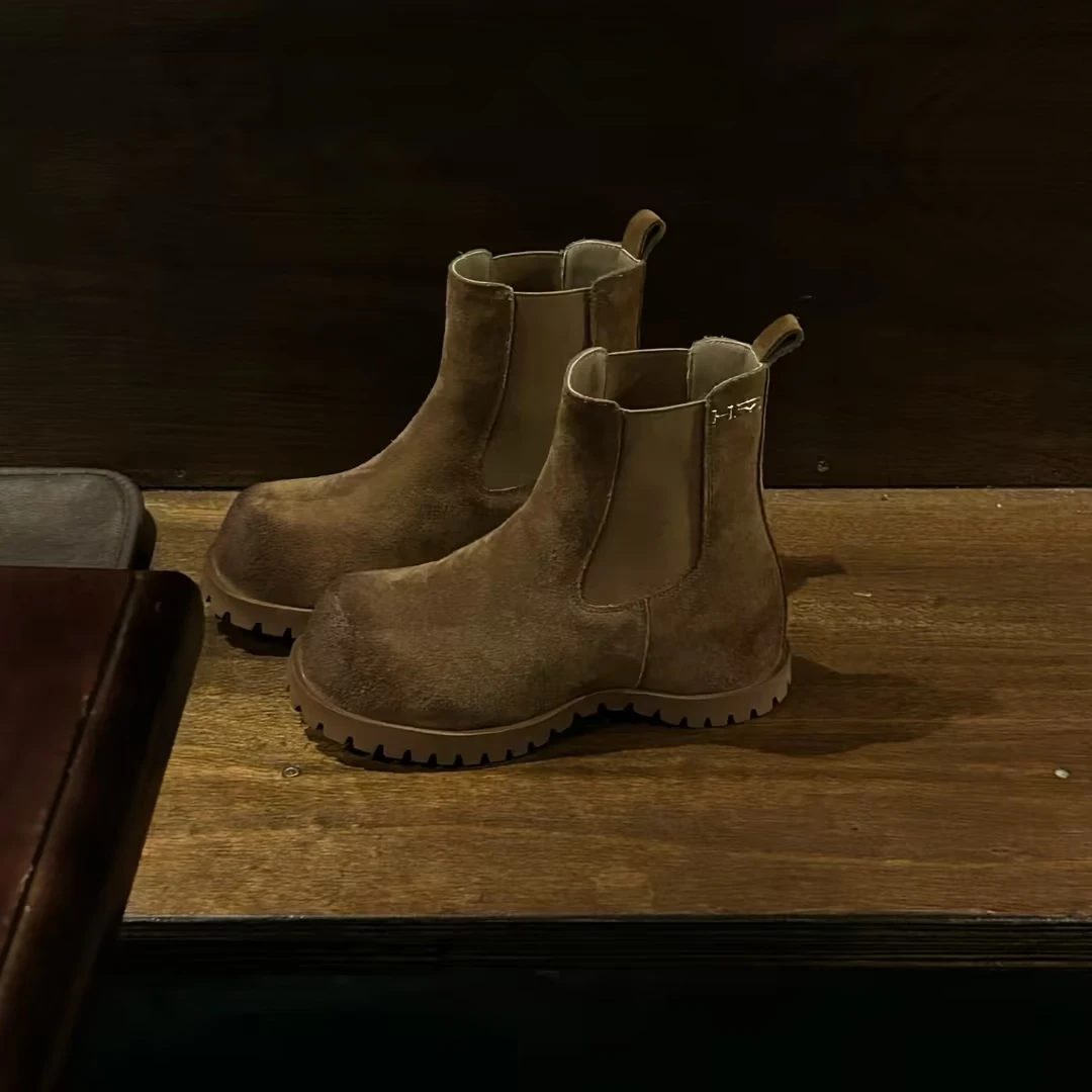 【NQ】烟管小心机｜隐形增高6cm中筒靴19-2114【N】