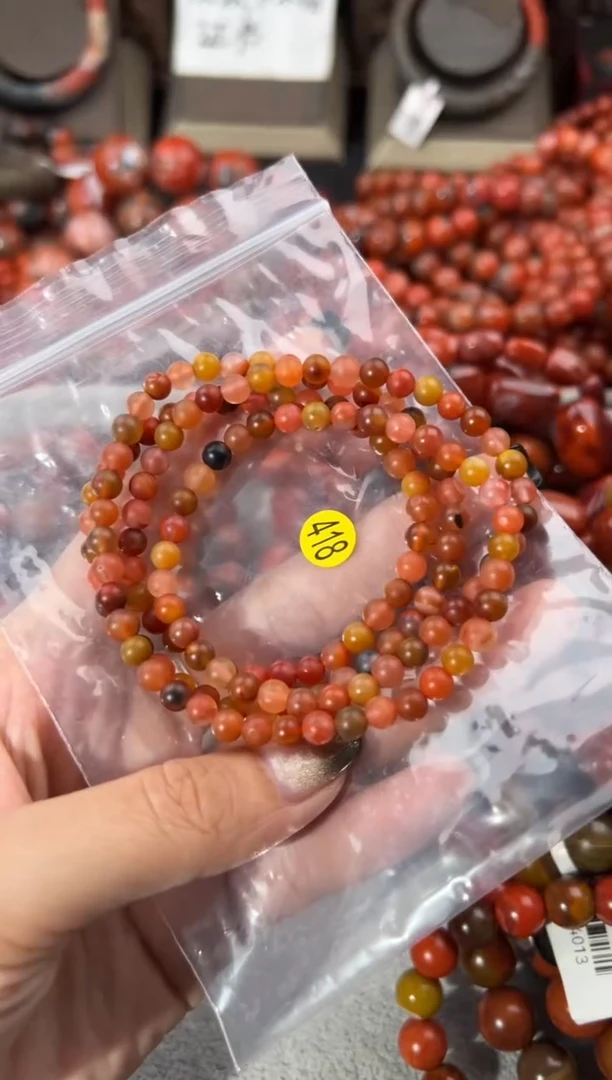 未镶嵌手串南红玛瑙5+