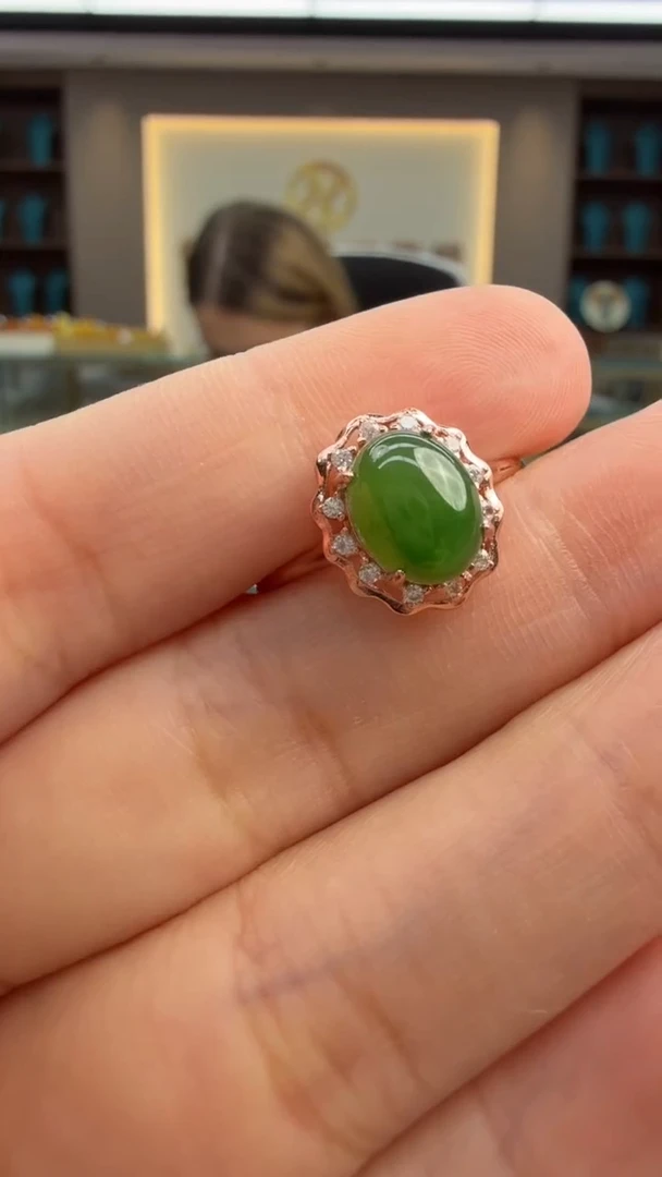 未镶嵌戒指和田玉316秒拍号 假一罚三