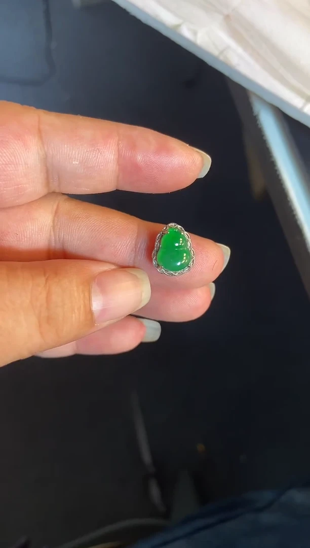 吊坠(不含链)银S925镶嵌翡翠1