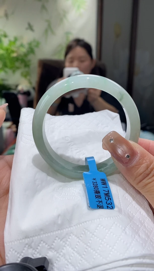 未镶嵌手镯翡翠圈口52-53