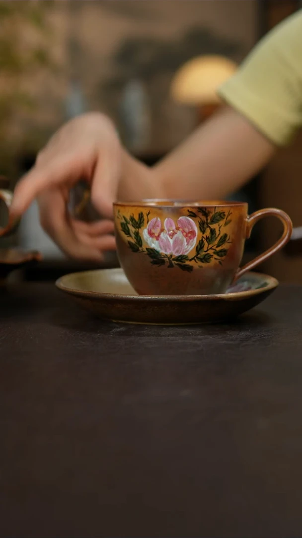 杯景德镇陶瓷杯碗柴烧多人瑕疵