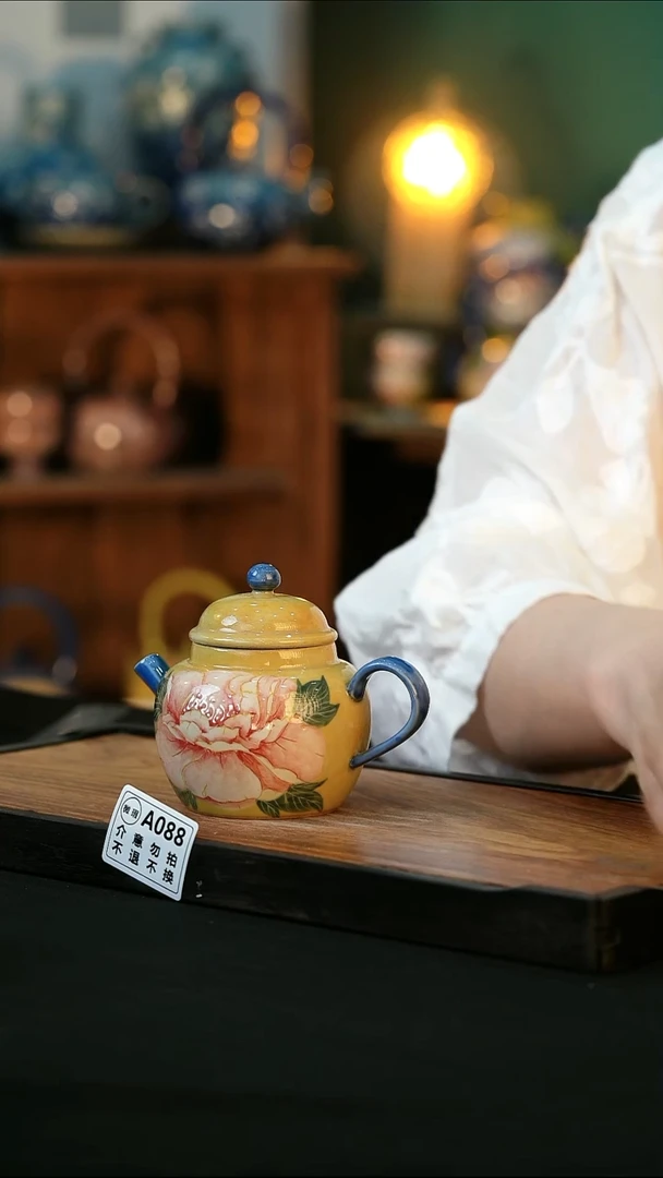 杯手绘心瓷陶瓷浮力微瑕