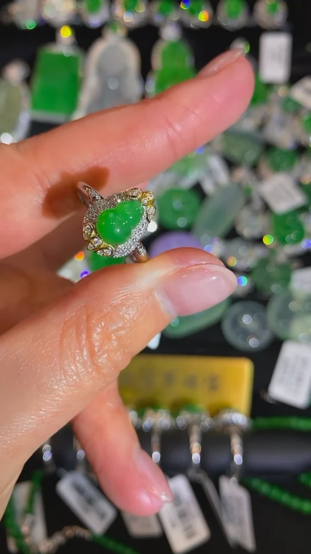 【闪购商品】翡翠颈饰未镶嵌戒指