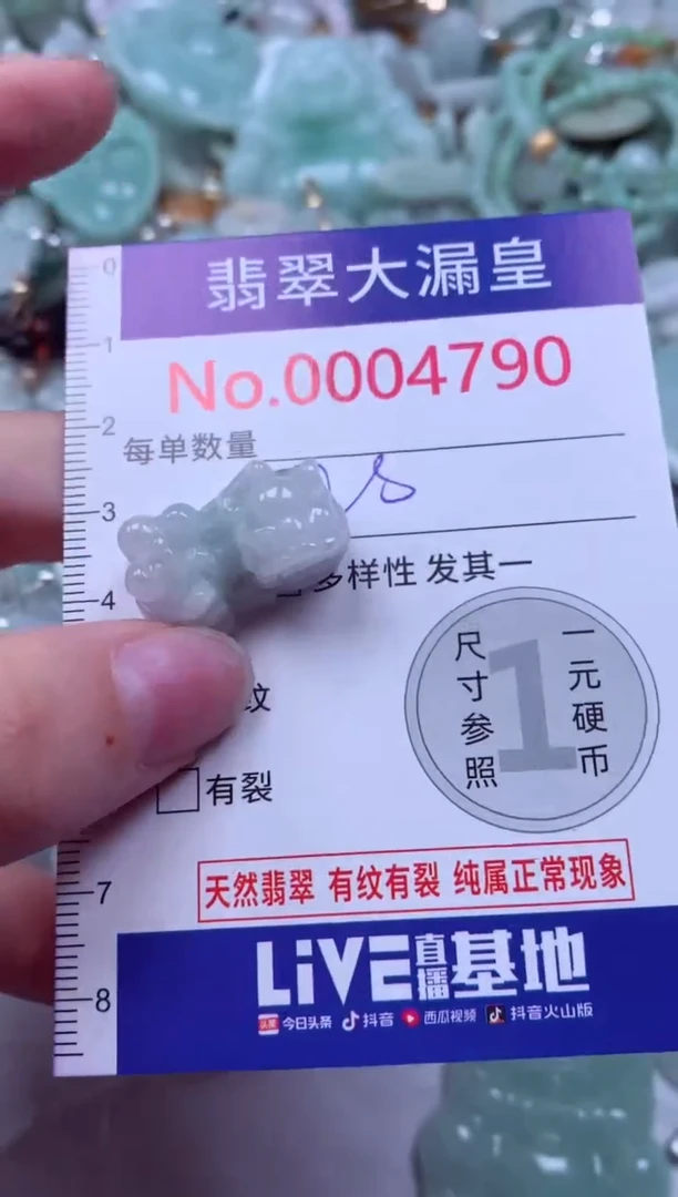 吊坠(不含链)未镶嵌翡翠4790