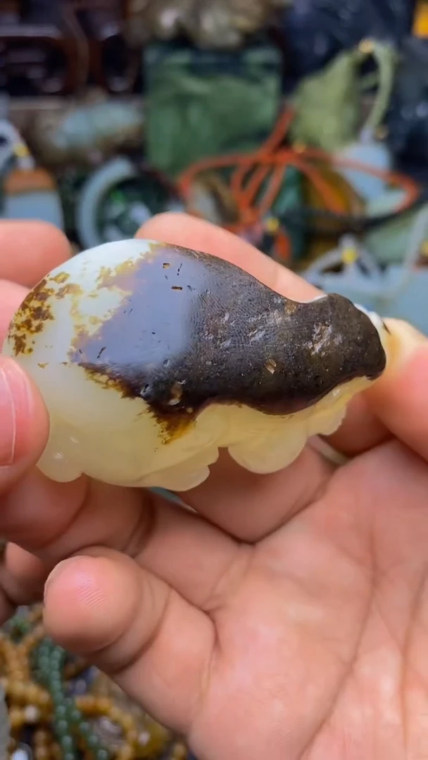 未镶嵌和田玉把件印****)1